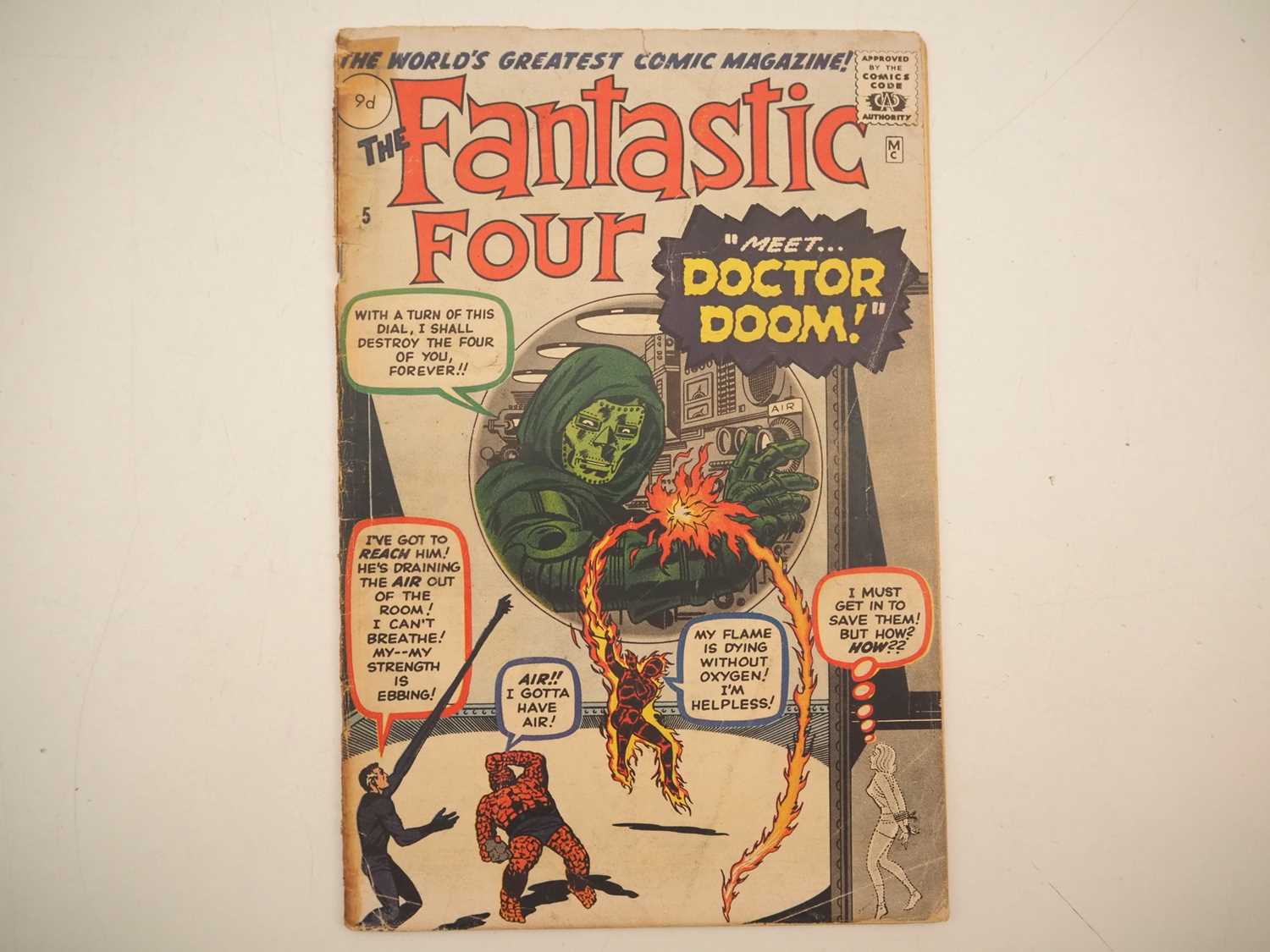 Lot 508 - FANTASTIC FOUR #5 (1962 - MARVEL - UK Price...