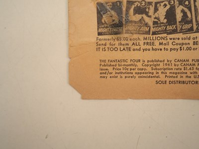 Lot 512 - FANTASTIC FOUR #1 (1961 - MARVEL - UK Price...