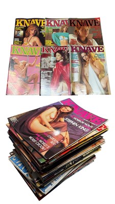 Lot 602 - A collection of vintage KNAVE adult magazines...