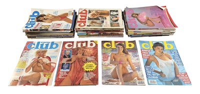 Lot 605 - A collection of adult magazines, mixed titles...