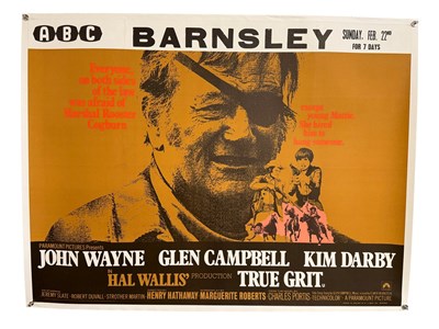 Lot 237 - TRUE GRIT (1969) UK Quad linen-backed, ABC...