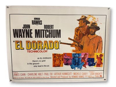 Lot 232 - EL DORADO (1967) UK Quad, linen-backed, John...