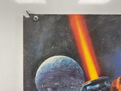 Lot 454 - STAR WARS (1977) UK quad, pre-Oscars film...