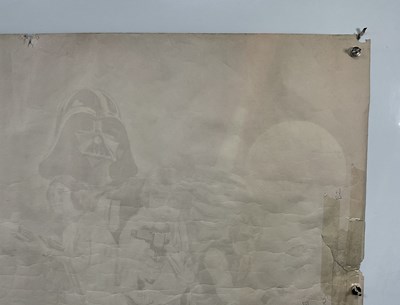 Lot 454 - STAR WARS (1977) UK quad, pre-Oscars film...