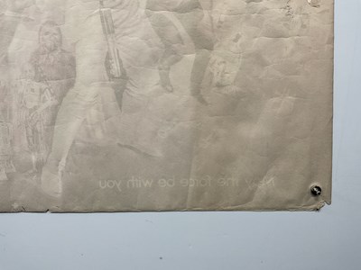 Lot 454 - STAR WARS (1977) UK quad, pre-Oscars film...