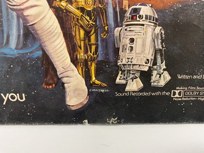 Lot 454 - STAR WARS (1977) UK quad, pre-Oscars film...
