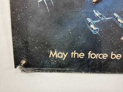 Lot 454 - STAR WARS (1977) UK quad, pre-Oscars film...