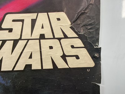 Lot 454 - STAR WARS (1977) UK quad, pre-Oscars film...