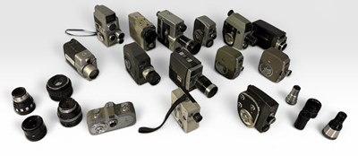 Lot 589 - Mixed collection of vintage cameras and camera...
