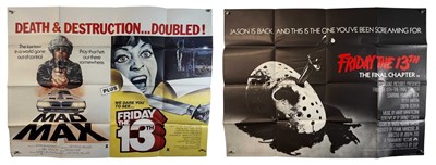 Lot 503 - MAD MAX / FRIDAY THE 13TH (1980) UK Quad...