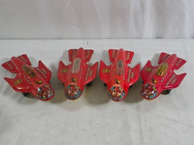 Lot 32 - METTOY - A group of unboxed DAN DARE Spaceship...