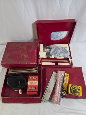 Lot 33 - Group of cased EAGLE COMICS film projector...