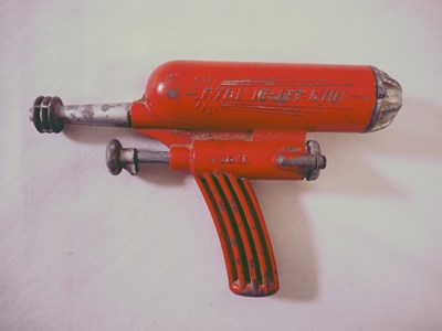 Lot 38 - DCMT/CRESCENT early diecast atomic jet gun...