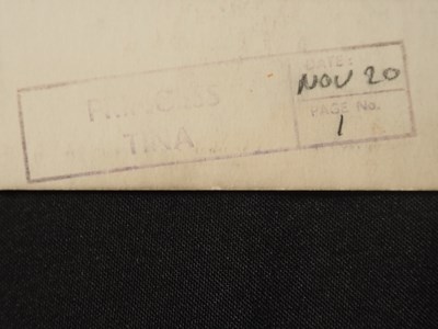 Lot 75 - A portfolio containing 8 pages of original...