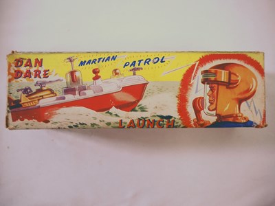 Lot 143 - MERTON scarce DAN DARE clockwork plastic...