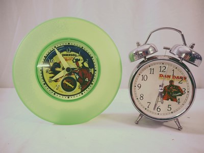 Lot 153 - Later issue reproduction DAN DARE clocks,...