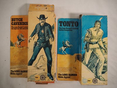 Lot 190 - MARX TOYS 'Lone Ranger' figures comprising...