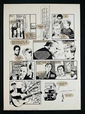 Lot 246 - HAIRCUT 100 - 9 pages of original comic book...