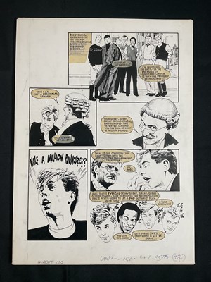 Lot 246 - HAIRCUT 100 - 9 pages of original comic book...