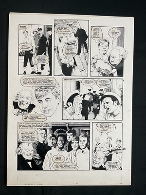 Lot 246 - HAIRCUT 100 - 9 pages of original comic book...