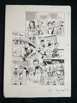 Lot 246 - HAIRCUT 100 - 9 pages of original comic book...