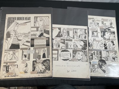 Lot 247 - JACKIE - 6 pages of original black/white...