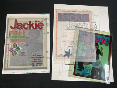 Lot 248 - JACKIE - A pair of original cover art groups...