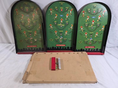 Lot 270 - Group of three 1950s vintage wooden football...