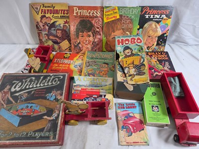 Lot 272 - Group of vintage books, wooden toys and games...
