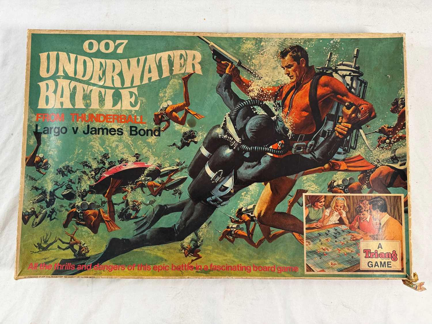 Lot 298 - TRI-ANG scarce '007 Underwater Battle' board...