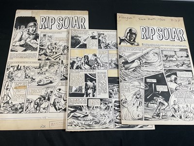 Lot 317 - RIP SOLAR - 3 pages of original black/white...