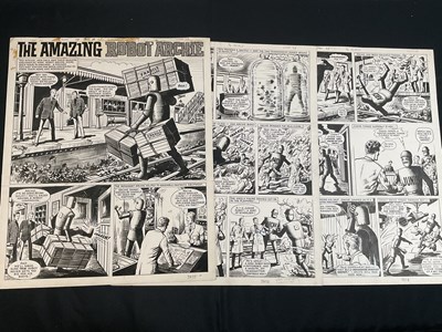 Lot 319 - ROBOT ARCHIE - 3 consecutive pages of original...