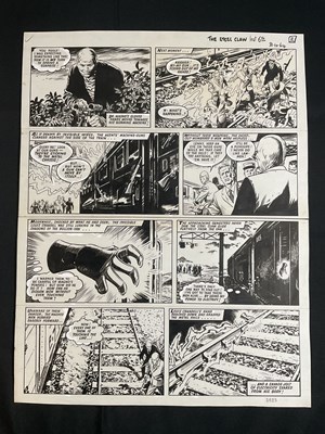 Lot 320 - THE STEEL CLAW - 11 pages of black/white...