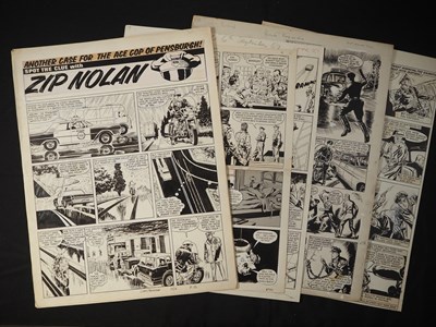 Lot 325 - ZIP NOLAN - 6 pages of original comic art from...