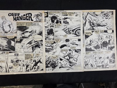 Lot 335 - CLIFFHANGER - complete 3-page original comic...