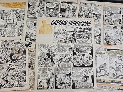 Lot 340 - CAPTAIN HURRICANE circa 30+ original comic...