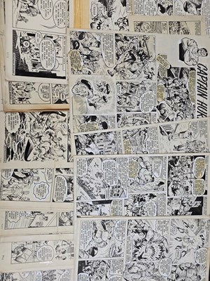 Lot 341 - CAPTAIN HURRICANE circa 30+ original comic...