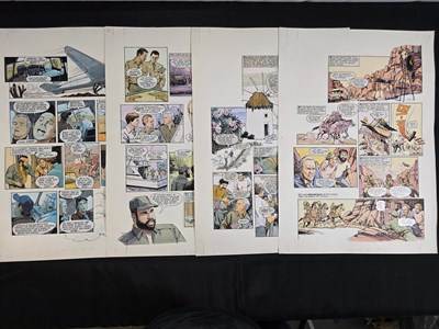 Lot 343 - THE A-TEAM - 4 pages of original comic book...