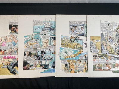 Lot 344 - THE A-TEAM - 4 pages of original comic book...