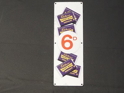 Lot 346 - A double-sided tinplate advertising sign...