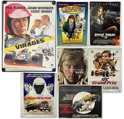 Lot 223 - A group of film posters for movies about cars...