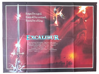 Lot 207 - EXCALIBUR (1981) UK Quad film poster with Bob...