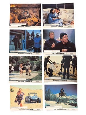 Lot 291 - FOR YOUR EYES ONLY (1981) UK set of 8 front of...