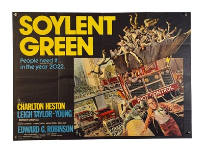 Lot 398 - SOYLENT GREEN (1973) UK Quad film poster for...