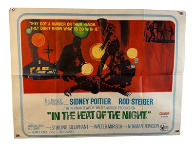 Lot 168 - IN THE HEAT OF THE NIGHT (1967) UK Quad film...