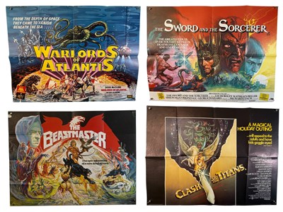 Lot 209 - A group of 4 x UK Quad film posters for 1980s...