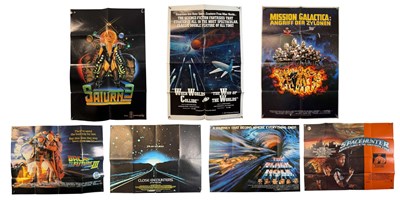 Lot 390 - A galaxy of sci-fi film posters comprising...