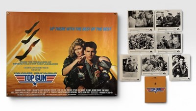 Lot 141 - TOP GUN (1986) UK Quad film poster, Tom Cruise...