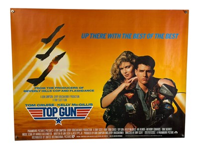 Lot 141 - TOP GUN (1986) UK Quad film poster, Tom Cruise...