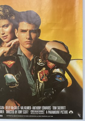 Lot 141 - TOP GUN (1986) UK Quad film poster, Tom Cruise...